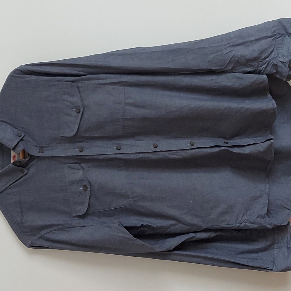 Fjallraven Long Sleeve Button Down Shirt, Comfort Fit, Size M